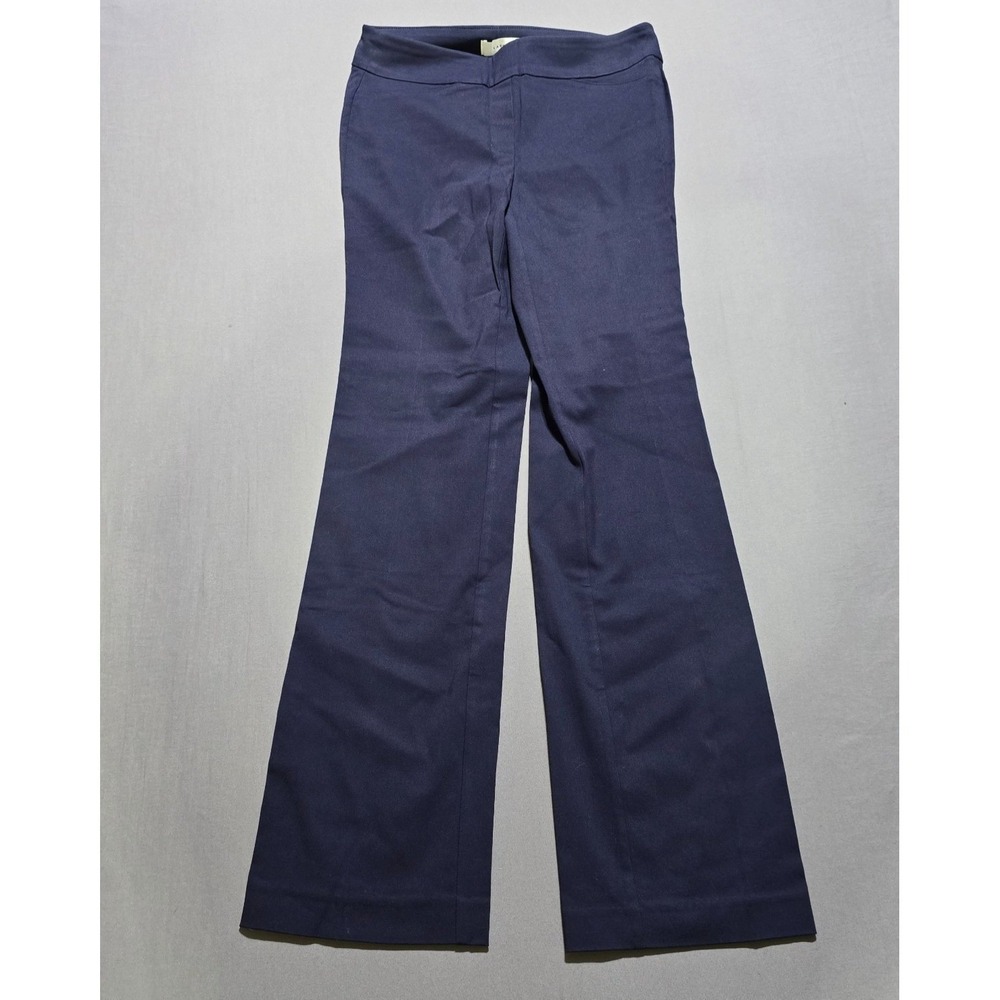 Lark & Ro Bootcut Dress Pants Womens 6S Navy Blue Stretch Professional Trousers